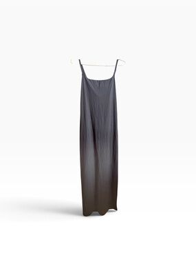 SKIMS Fits Everybody Maternity Long Slip Maxi Dress Onyx Black Small NWT